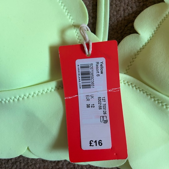 River island neon bikini BNWT size 12 - Picture 5 of 5